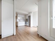 Asunnossa on tilaa myös ekstra säilytystilalle.