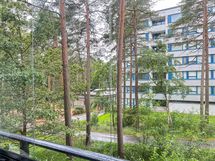 Näkymät parvekkeelta lounaaseen.