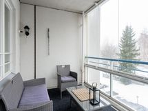 lasitettu tilava parveke