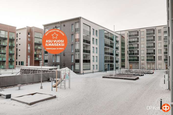 Kerrostalo, 3h,kt,vh, 61 m², Keskusta, Oulu