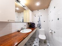 Kellarikerroksessa on toinenkin wc