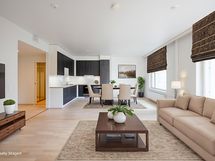 Virtuaalistailattu olo- ja ruokahuone