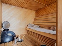 Asunnossa oma sauna