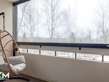 Lasitettu parveke.