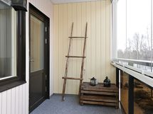 Lasitettu parveke.