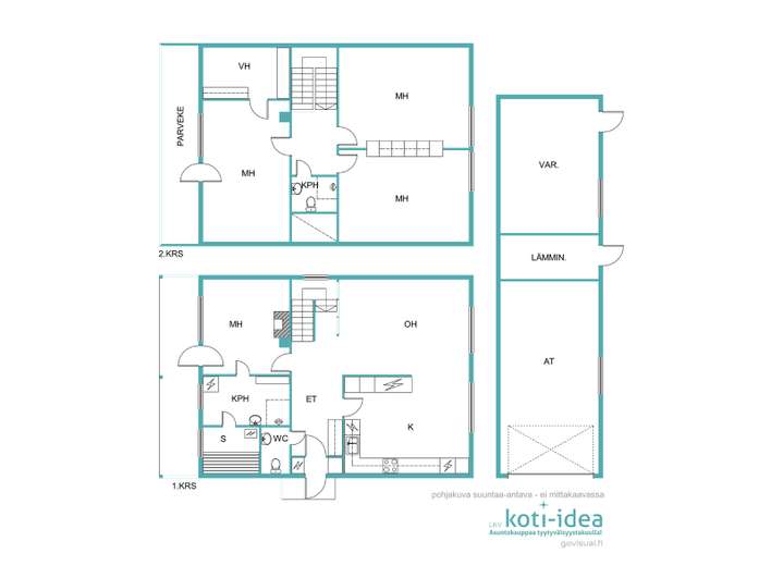 Omakotitalo, 4h+k+s, 112/156 m², Alakylä – pohled 2