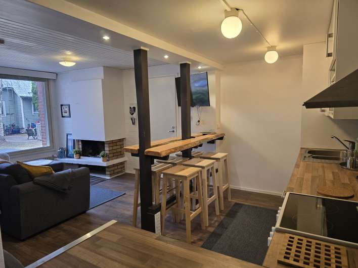 Rivitalo, Kalustettu 1h+tupak+(sauna), 60 m², Hovinsaari