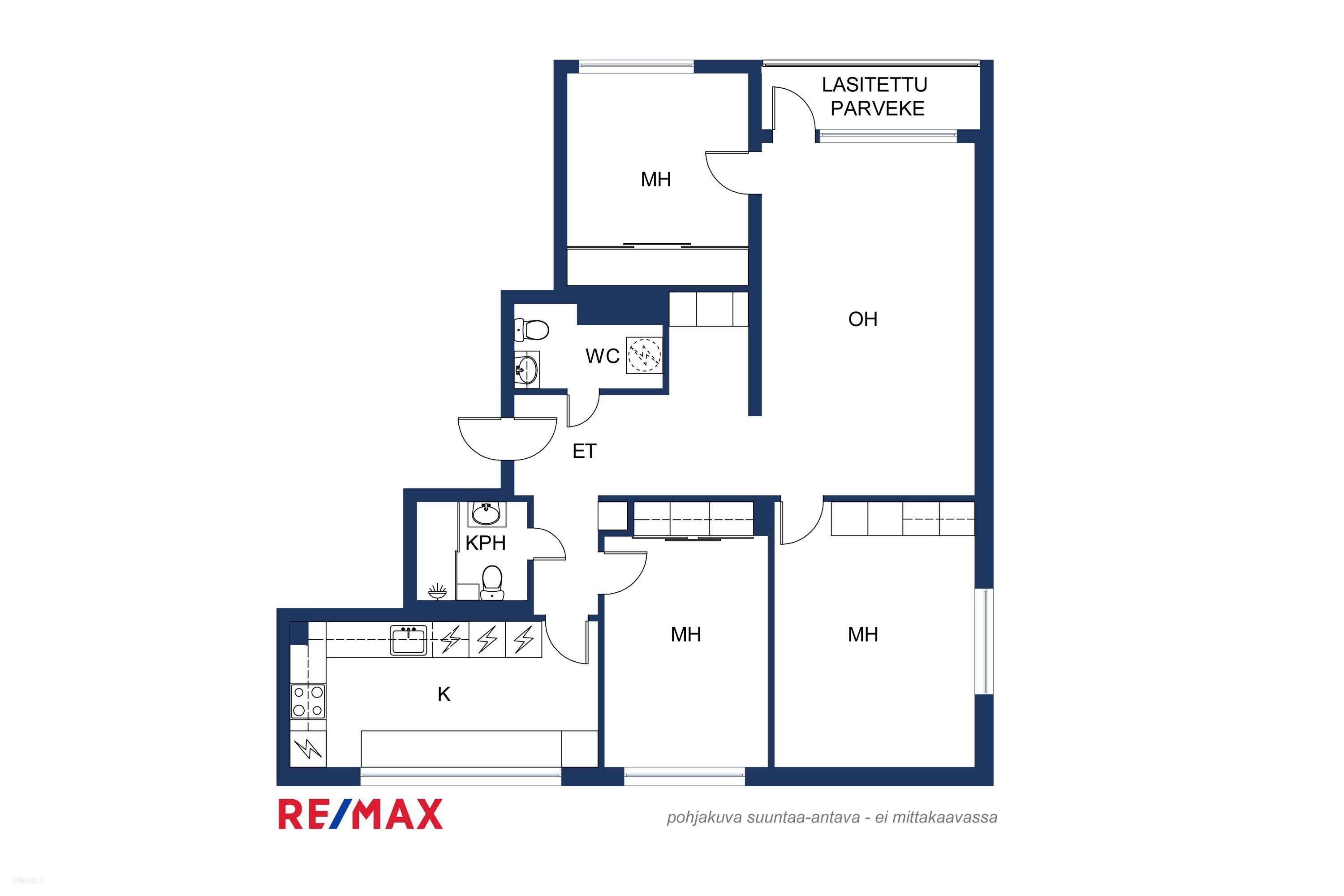 Kerrostalo, PUTKIREMONTOITU- 4h,k,kph/2wc,las.parv., 93,5 m², Vartiokylä - View 2