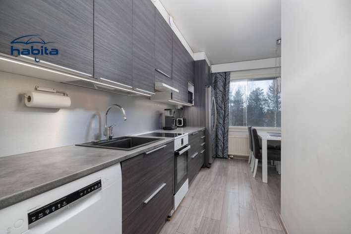 Kerrostalo, 3h, k, kph, vh, lasitettu parveke, 69,5 m², Puolivälinkangas – pohled 4