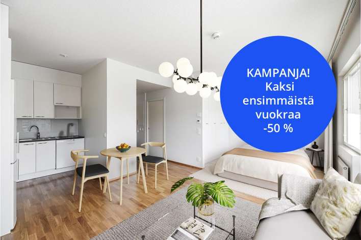 Kerrostalo, 1H+K+ALK., 36 m², Länsikeskus, Turku