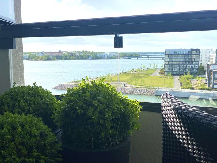 Kerrostalo, Kalustettu 1h, avok, las.parveke, 23 m², Jätkäsaari, Helsinki
