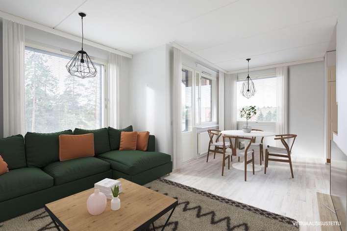 Kerrostalo, 2H+K+S, 55,5 m², Havukoski, Vantaa