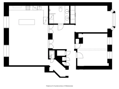 Kerrostalo, 3-4h, avok, kph/wc, erill. wc, halli, eteinen (yj. 4h +k), 98,5 m², Kamppi - View 2