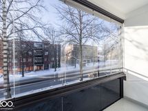 Lasitetulta parvekkeelta