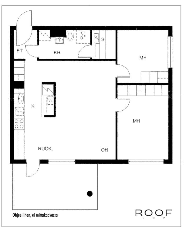 Kerrostalo, 3h, k, s, lasitettu parveke, 65 m², Tuomarila - Näkymä 2