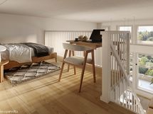 Parvi sopii hyvin makuu tai työtilaksi