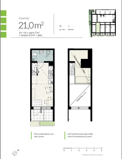 Kerrostalo, 21/28 m², Linkosuo - View 2