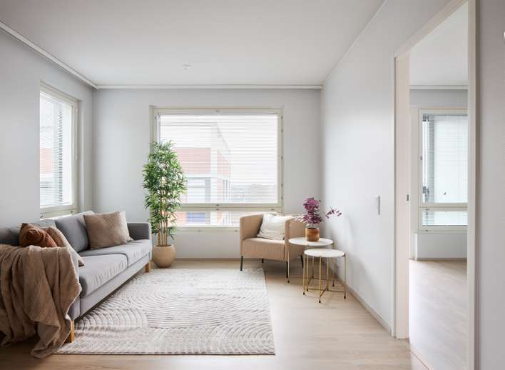 Kerrostalo, 3h+kt+lasitettu parveke, 63,5 m², Olari, Espoo
