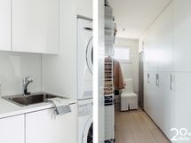 Kodinhoitohuone / Eteisen vaatehuone