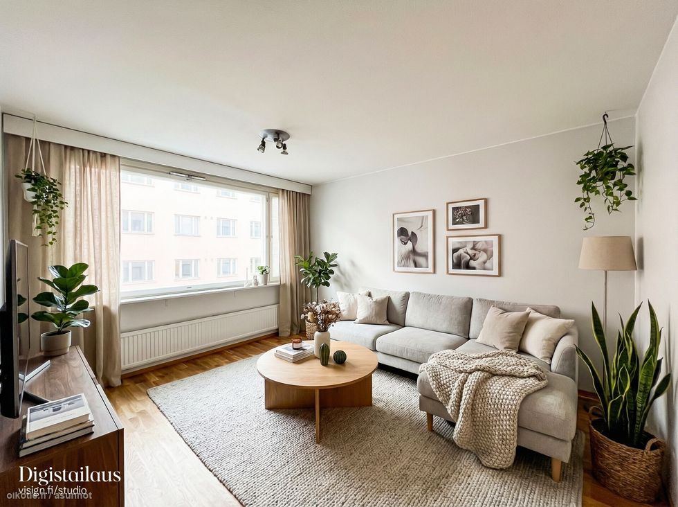 Tervetuloa selkeäpohjaiseen, toisen kerroksen kaksioon, jossa taloyhtiö seisoo omalla tontillaan.