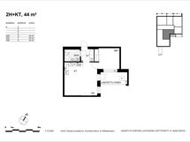 A34, 2h+kt, 44,0 m2, pohjakuva