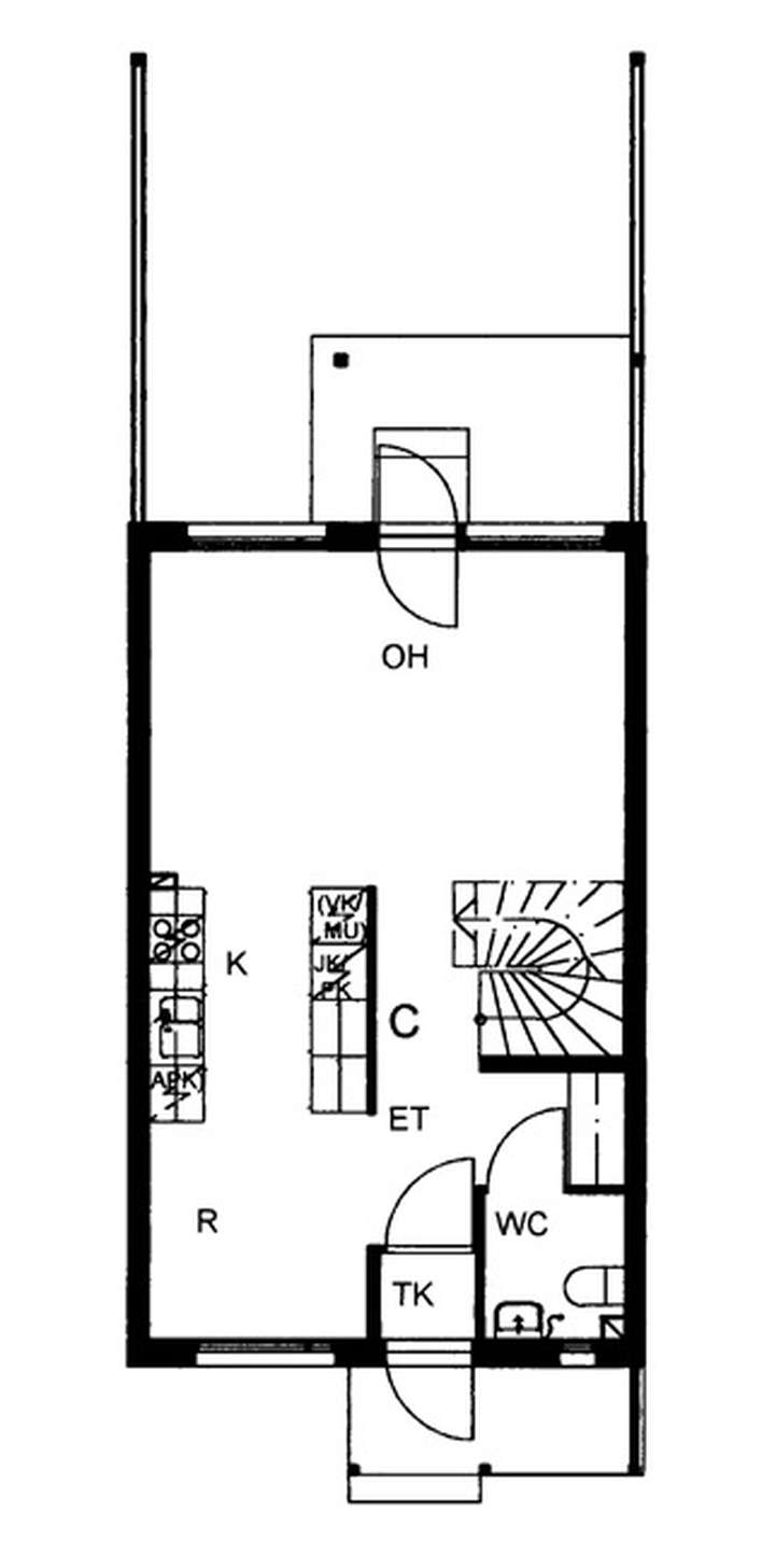 Rivitalo, 3H+K+S, 84 m², Länsimäki - Näkymä 2