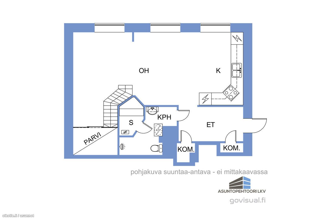 52 m² Hatanpään valtatie 12 E, 33100 Tampere 2h+k+sauna+parvi – Oikotie  17259405 – SKVL