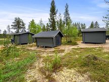 Saunarakennus, puuliiteri ja varasto/ulkohuussi
