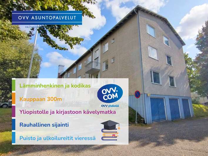 Kerrostalo, 2h + k, 47 m², Joensuu, Joensuu