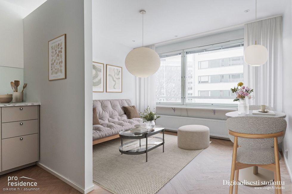 Huone digistailattuna