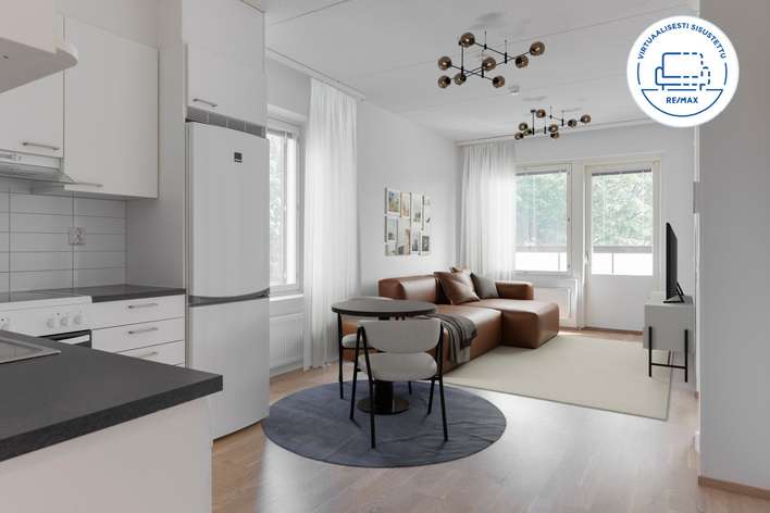 Kerrostalo, 2h, kt, lasitettu parveke, 39,5 m², Suorama, Kangasala