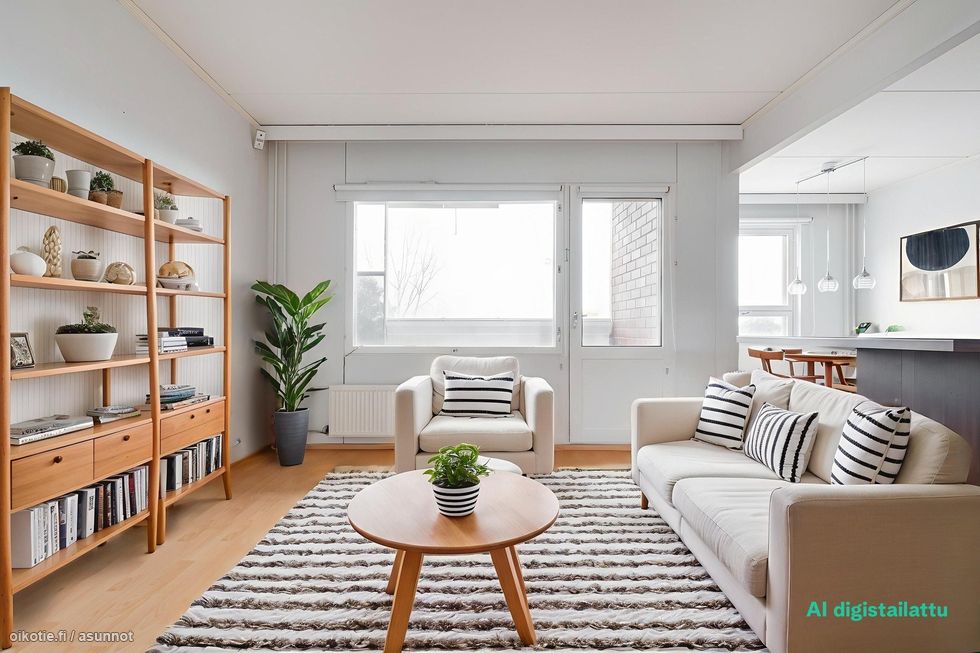 Digistailattu olohuone