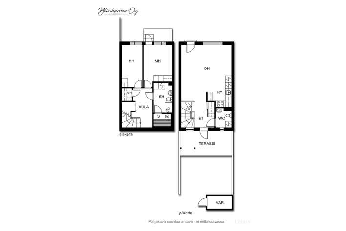 Rivitalo, 3h, k, rt, kph, s, wc, vh, ulkovarasto, piha, 73,5 m², Nupuri – pohled 2