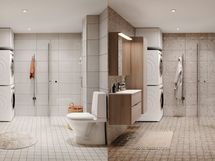 Lisävalintaiset kylpyhuonetyylit: Huurre ja Kivinen Huurre