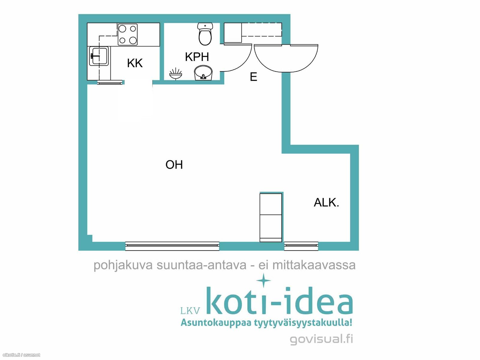 33 m² Imatrantie 4 B, 53100 Lappeenranta 1h+kk – Oikotie 17129320 – SKVL