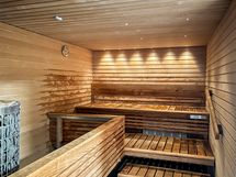 Taloyhtiön sauna.