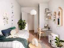 Visualisointikuva Renatan asunnosta B 36, 5h+kt+s, 120,5 m²