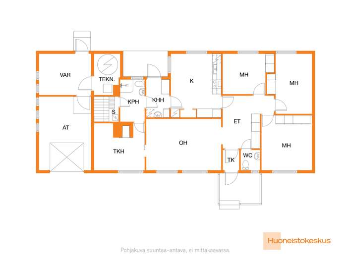 Omakotitalo, 3mh,oh,k,th,khh,kph,s, 118,5/166,5 m², Vartiala - Näkymä 2