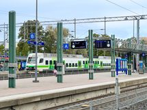 Keravan juna-asemalle on 700 metriä.