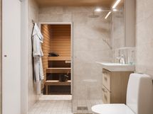 Viitteellinen kuva 66 m2 asunnosta.