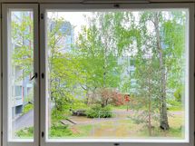 Näkymät sisäpihalle.