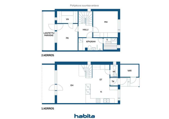 Rivitalo, Kaksitasoinen rivitalo Käpylästä!, 85 m², Käpylä - Näkymä 2