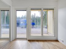 Näkymä alakerran makuuhuoneessa