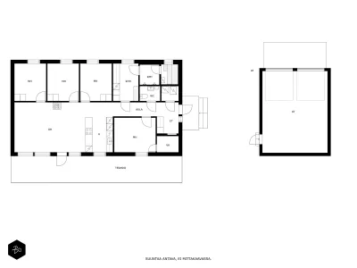 Omakotitalo, 5h,k,khh,s, 2 auton talli, pihasauna, 119/138 m², Kärjenniemi - View 2