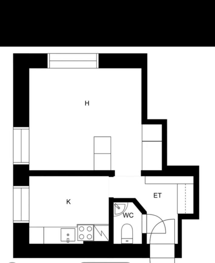 Kerrostalo, 1h+k+wc/sh, 30 m², Tiilinummi - Näkymä 2