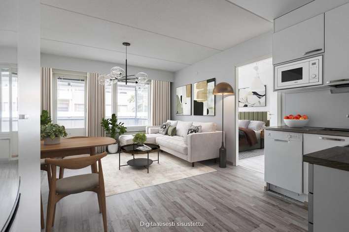 Kerrostalo, 1H+TK+S, 43 m², Kuokkala, Jyväskylä