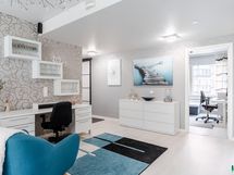 Iso avara olohuone mahdollistaa tilan hyötykäytön.