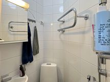 Kylpyhuone on saneerattu putkiremontin yhteydessä