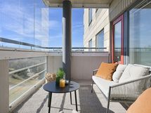 N. 10 m2 lasitettu parveke