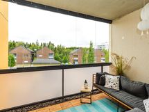 Oma sauna ja oma parveke rentoutumiseen